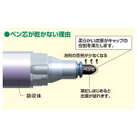 シヤチハタ 乾きまペン 油性マーカー 太字・角芯 8色セット 紙ケース 199NK-8S 1セット(8色)