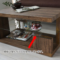 B.Bファニシング SAND（サンド） センターテーブル ブラウン 幅750×奥行400×高さ390mm SNCT-75BR 1台（直送品）