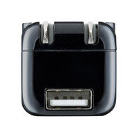 サンワサプライ 超小型USB充電器（1A出力・ブラック） ACA-IP32BKN 1個（直送品）