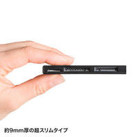 サンワサプライ USB3.0 カードリーダー ADR-3ML38BK 1個（直送品）