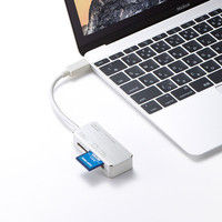 サンワサプライ USB TypeC カードリーダー ADR-3TCML36S 1個（直送品）
