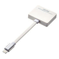 サンワサプライ Lightningカードリーダー ADR-IPLSDW 1個（直送品）