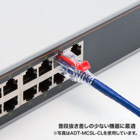 サンワサプライ 抜け止めセキュリティロックモジュラーカバー ブルー ADT-MCSL-BL（直送品）