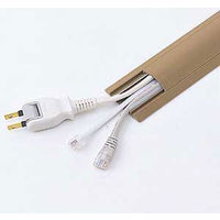 サンワサプライ ケーブルカバー(ライトブラウン) CA-R50LBR 1個（直送品）