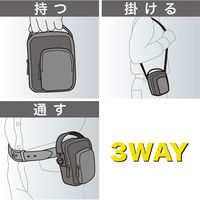 サンワサプライ 3WAYデジカメケース DG-BG36BK 1個（直送品）