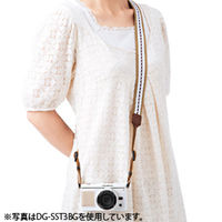 サンワサプライ デジタル一眼用ストラップ・レース(ブラウン) DG-SST3BR 1個（直送品）