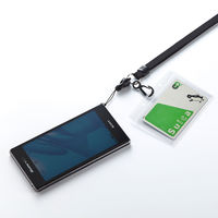 サンワサプライ ネックストラップ(安全パーツ・長さ調節付き) DG-ST17BK 1個（直送品）