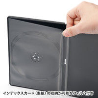 サンワサプライ DVDトールケース（1枚収納） ブラック DVD-TN1-30BK 1セット（30枚入り）（直送品）
