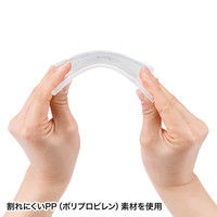 サンワサプライ DVD・CDケース（クリア） FCD-21CN 1セット（10枚入り）（直送品）