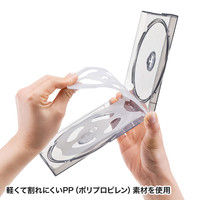 サンワサプライ DVD・CDケース（ブラック） FCD-61BKN 1セット（3枚入り）（直送品）