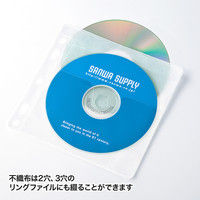 サンワサプライ 不織布ケース付きDVD・CDケース（両面収納30枚） FCD-FBOX60N 1個（直送品）