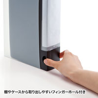 サンワサプライ ブルーレイディスク対応ファイルケース(64枚収納・ブラック) FCD-FLBD64BK 1個
