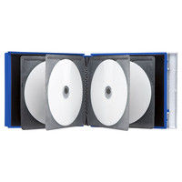 サンワサプライ ブルーレイディスク対応ポータブルハードケース(8枚収納・ブルー) FCD-JKBD8BL 1個（直送品）