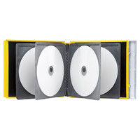 サンワサプライ ブルーレイディスク対応ポータブルハードケース(8枚収納・イエロー) FCD-JKBD8Y 1個（直送品）