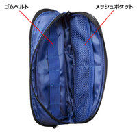サンワサプライ ガジェットポーチ（ACアダプタ対応） ブルー IN-AD4BL 1個（直送品）