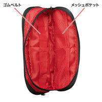 サンワサプライ ガジェットポーチ（ACアダプタ対応） レッド IN-AD4R 1個（直送品）