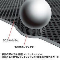 サンワサプライ 低反発3Dメッシュケース(17.3インチ) IN-SG17BK 1個