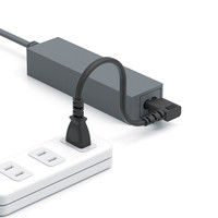 サンワサプライ 電源コード ブラック 2P式 L型コネクタ 0.2m KB-DM2L-02 1個（直送品）