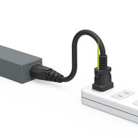 サンワサプライ 電源コード ブラック 3P式 ストレートコネクタ 0.2m KB-DM3S-02 1個