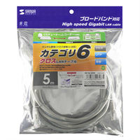 サンワサプライ カテゴリ6UTPクロスケーブル KB-T6L-05CK 1個