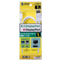 サンワサプライ ミニ-DisplayPort変換ケーブル 1m KC-DPM1W 1本