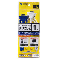 サンワサプライ スリムディスプレイケーブル KC-VM1K 1本（直送品）