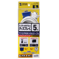 サンワサプライ スリムディスプレイケーブル KC-VM5K 1本（直送品）
