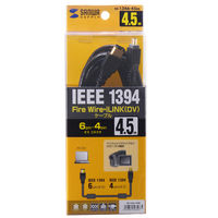 サンワサプライ IEEE1394ケーブル KE-1346-45BK 1本（直送品）