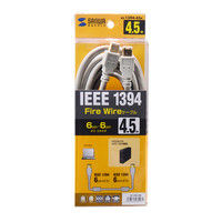 サンワサプライ IEEE1394ケーブル KE-1394-45K 1本（直送品）