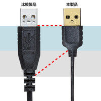 サンワサプライ 極細マイクロUSBケーブル A-マイクロB ブラック 0.5m USB2.0 KU-SLAMCB05 1本（直送品）