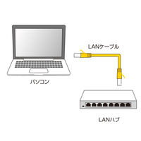 サンワサプライ カテゴリ6フラットLANケーブル LA-FL6-03BL 1本