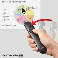 サンワサプライ レーザーポインター MA-WPR12GM 赤色レーザー プレゼン機能 マウス操作 単4乾電池×2 連続使用8時間（直送品）