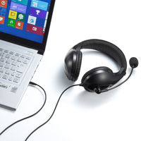 サンワサプライ 4極対応ヘッドセット MM-HS401BK 1個