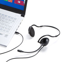 サンワサプライ 4極対応ヘッドセット MM-HS403BK 1個