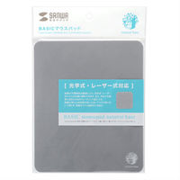 サンワサプライ ベーシックマウスパッド（ブラック） natural base W150×D180×H2mm MPD-OP54BK 1個