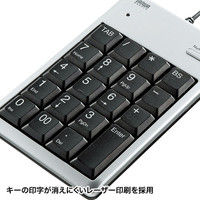 サンワサプライ USBテンキー 有線 うす型メンブレン シルバー NT-16USVN 1個（直送品）