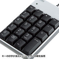 サンワサプライ USBテンキー 簡易パッケージ 有線 メンブレン ブラック NT-17UPKN 1個（直送品）