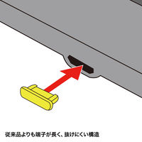サンワサプライ スマホ・タブレット向けコネクタキャップ(microUSB用) PDA-CAP7 1個
