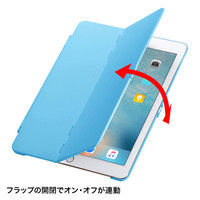 サンワサプライ iPad Pro9.7インチ iPad Air2 ハードケース（スタンドタイプ・青） PDA-IPAD94BL 1個（直送品）