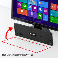 サンワサプライ ワイヤレススリムキーボード RF2.4G パンタグラフ ブラック SKB-WL22BK 1台（直送品）