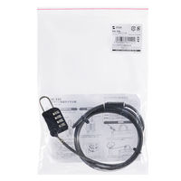 サンワサプライ ワイヤー一体型ダイヤル錠(ブラック) SLE-32S 1個（直送品）