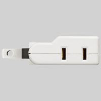 サンワサプライ スイングミニタップ ホワイト 2P式 2個口 TAP-AC8W 1個