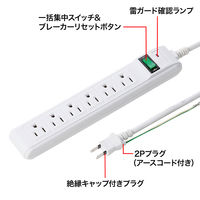サンワサプライ 雷ガードタップ TAP-SP304 1個