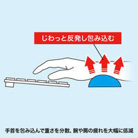 サンワサプライ キーボード用低反発リストレスト（ワインレッド） W453×D70×H22mm TOK-MU3NWR 1個（直送品）