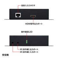 サンワサプライ PoE対応HDMIエクステンダー(セットモデル) VGA-EXHDPOE2 1個