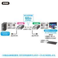 サンワサプライ HDMI+USB2.0エクステンダー VGA-EXHDU 1個