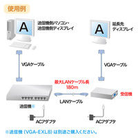 サンワサプライ ディスプレイエクステンダー（受信機） VGA-EXR 1個（直送品）