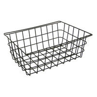 【軒先渡し】ヤマソロ カシェット スチールキッチンワゴン スチールかご タオル掛け ハンドル ブラック 85-384 1台（直送品）