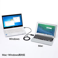 サンワサプライ ドラッグ＆ドロップ対応USB3.0リンクケーブル（Mac/Windows対応） KB-USB-LINK4 1個（直送品）