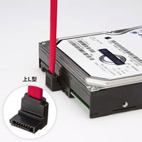 サンワサプライ 上L型シリアルATA3ケーブル TK-SATA3-1UL 1個（直送品）